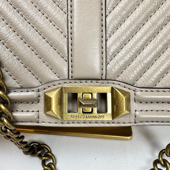Rebecca Minkoff Purse - Chevron Quilted Love Crossbody Bag - Picture 7 of 16